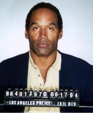 Simpson mug shot, 1994