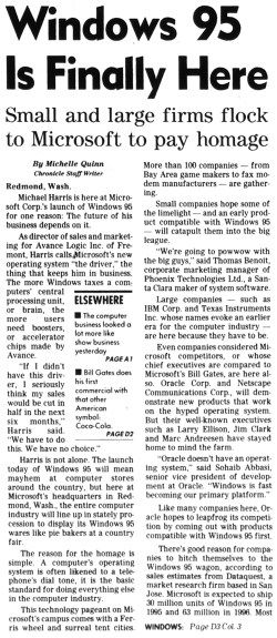 Windows95 finally here_SFChron_24 Aug